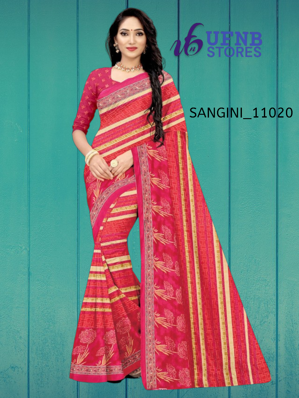 UFNB CHIFFON SAREE SANGINI