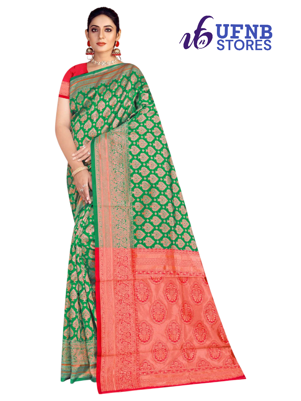 Ufnb Barista_silk Print Saree