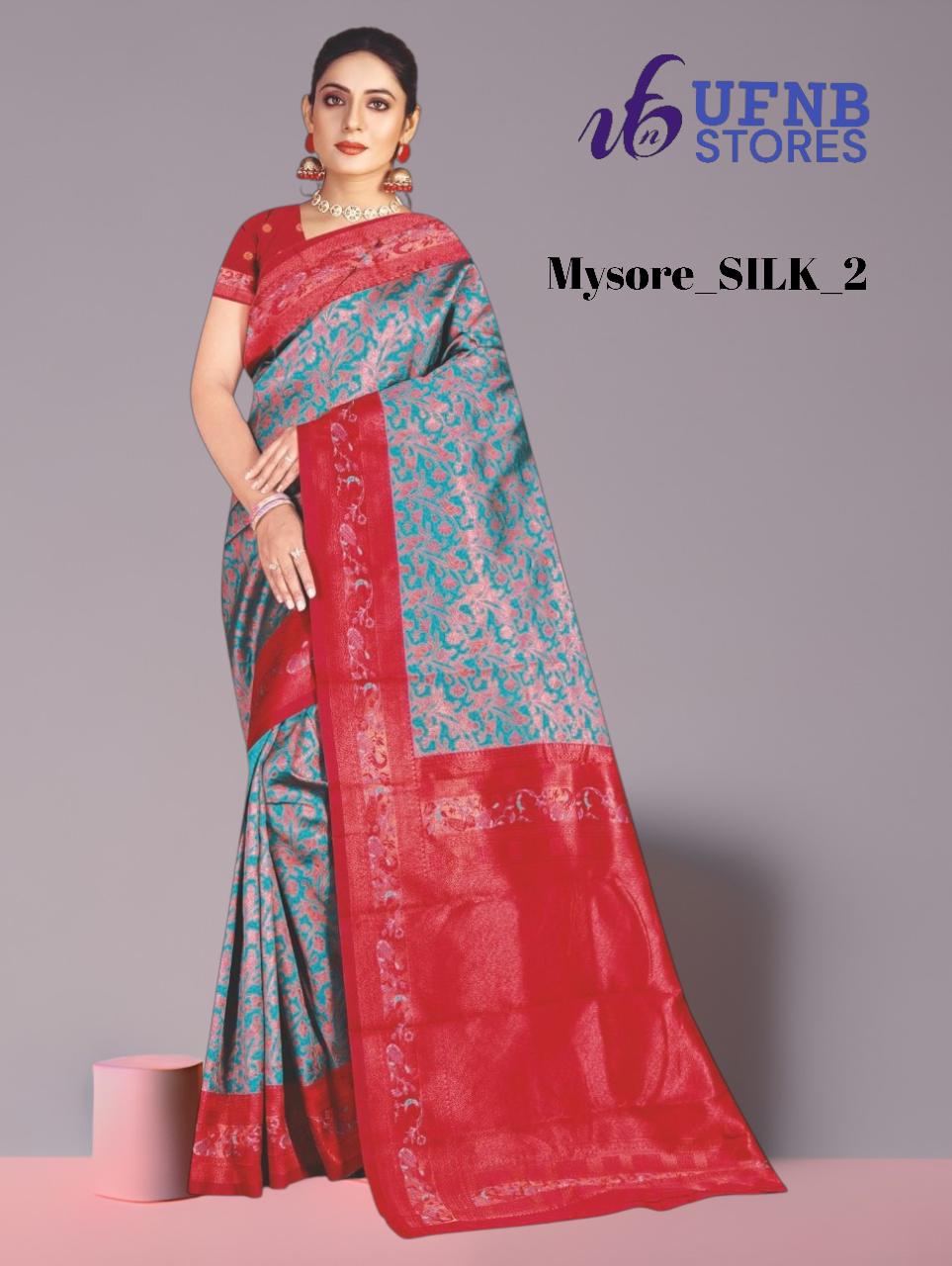 UFNB MYSORE_SILK_PRINT Saree
