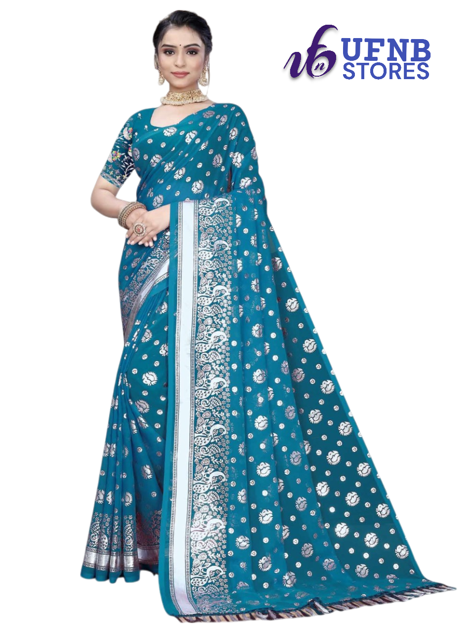 UFNB Saree GEORGETTE_BUTTY-2