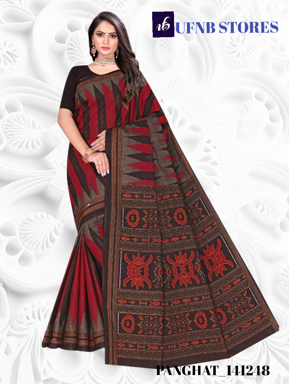 UFNB MULTICOLOR COTTON SAREE