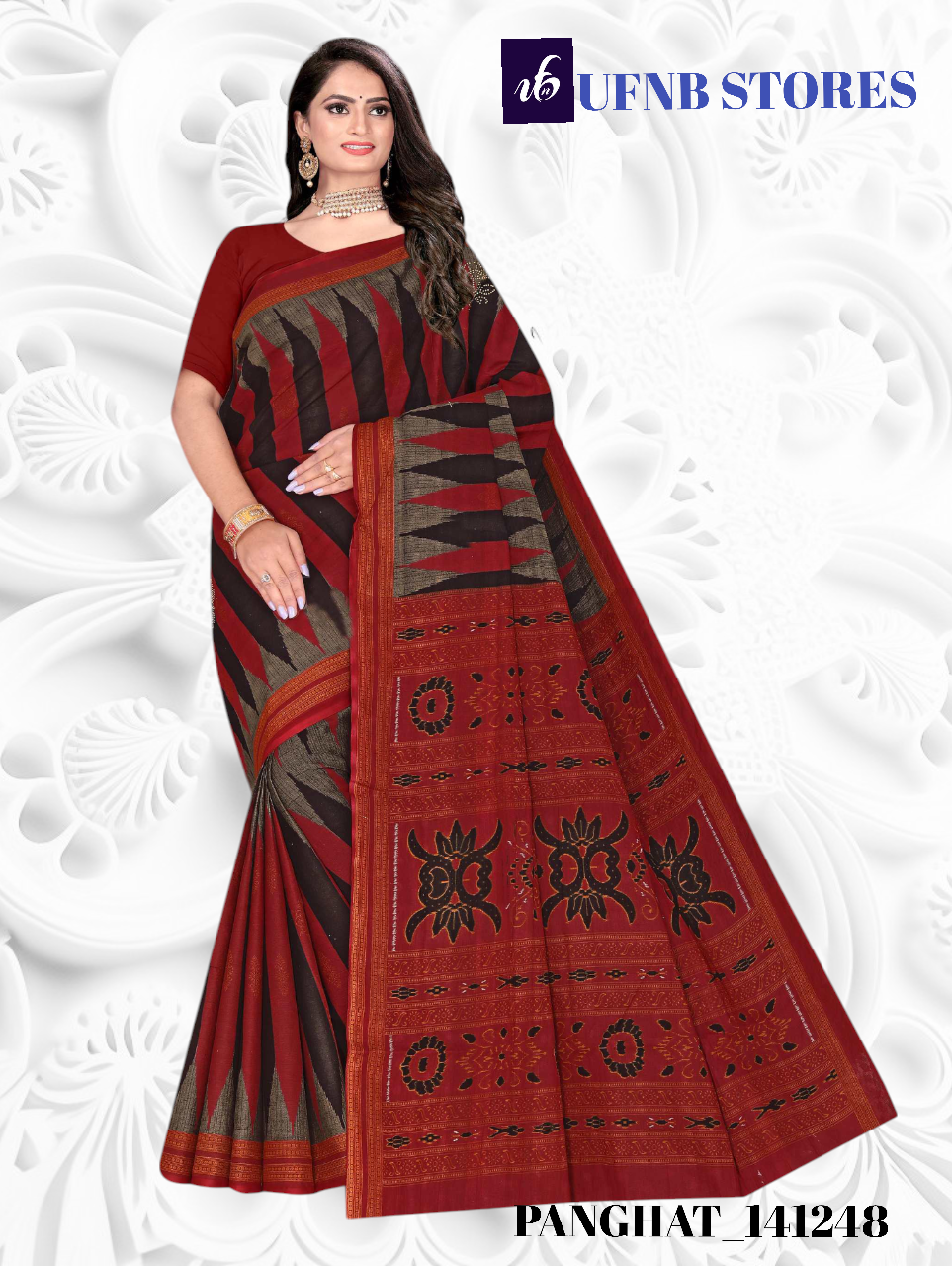 UFNB MULTICOLOR COTTON SAREE