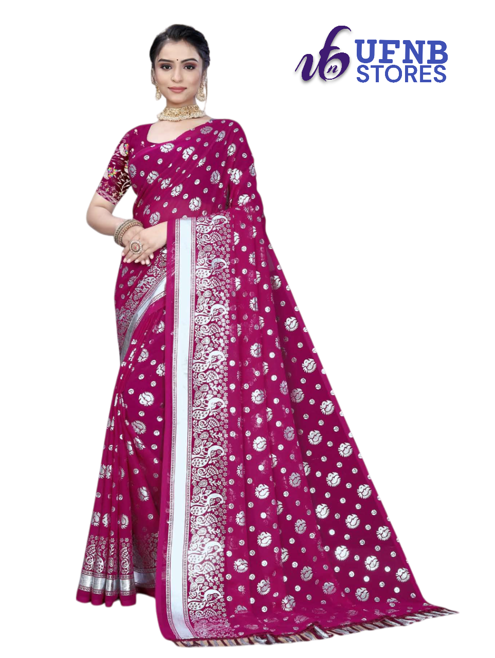 UFNB Saree GEORGETTE_BUTTY-2