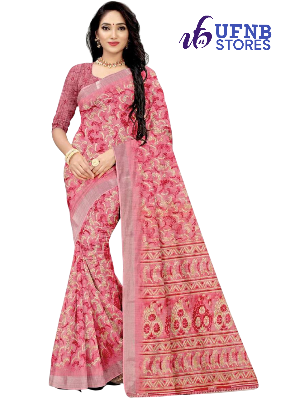 UFNB DIGITAL_SILK_PRINT Saree_609 MULTICOLOR