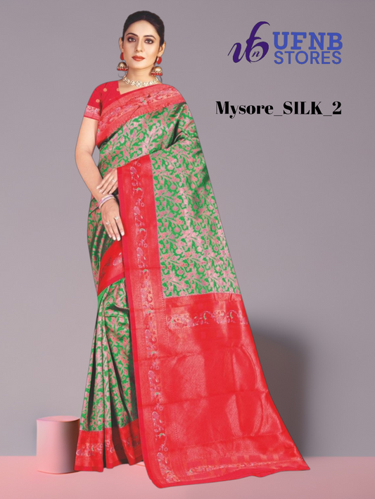UFNB MYSORE_SILK_PRINT Saree