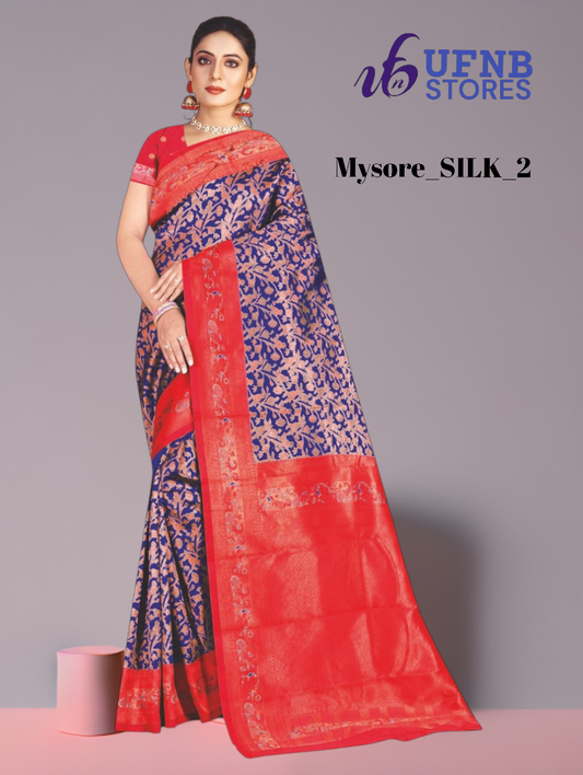 UFNB MYSORE_SILK_PRINT Saree
