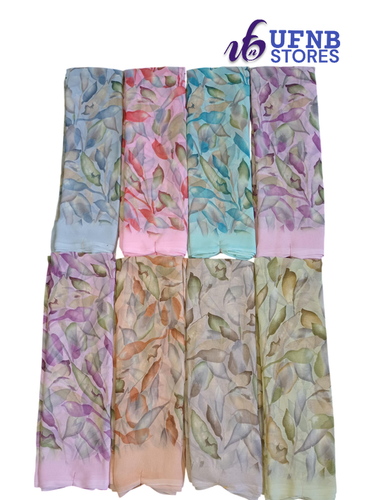 UFNB GM GEORGETTE SAREE SENTOSHA MULTICOLOR