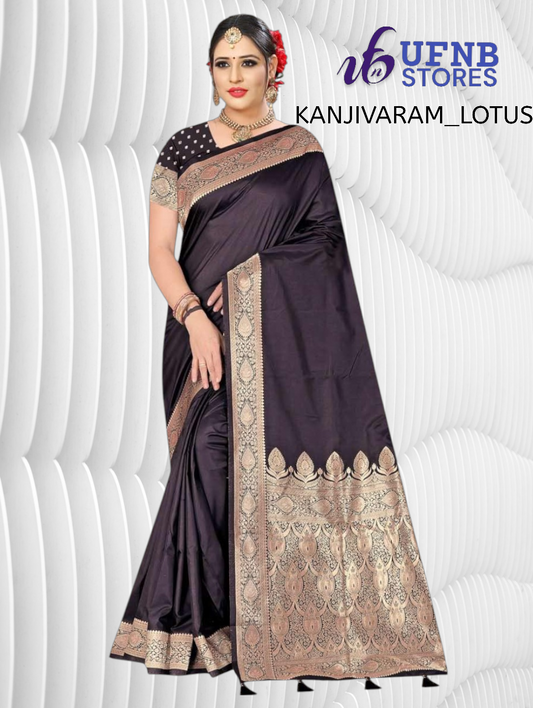 UFNB KANJIVARAM_LOTUS SAREE