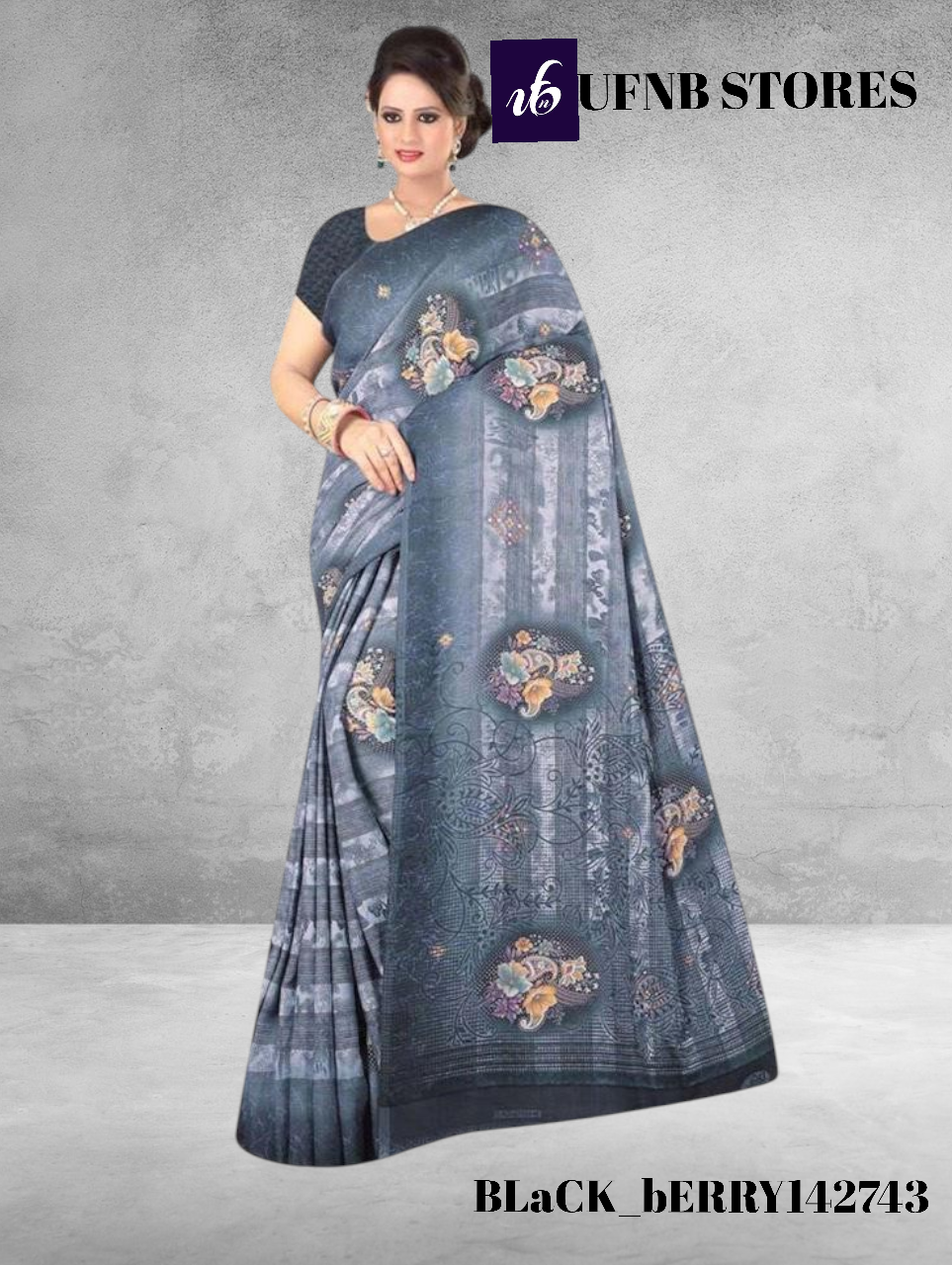 UFNB RENIYAL BLACKBERY SAREE
