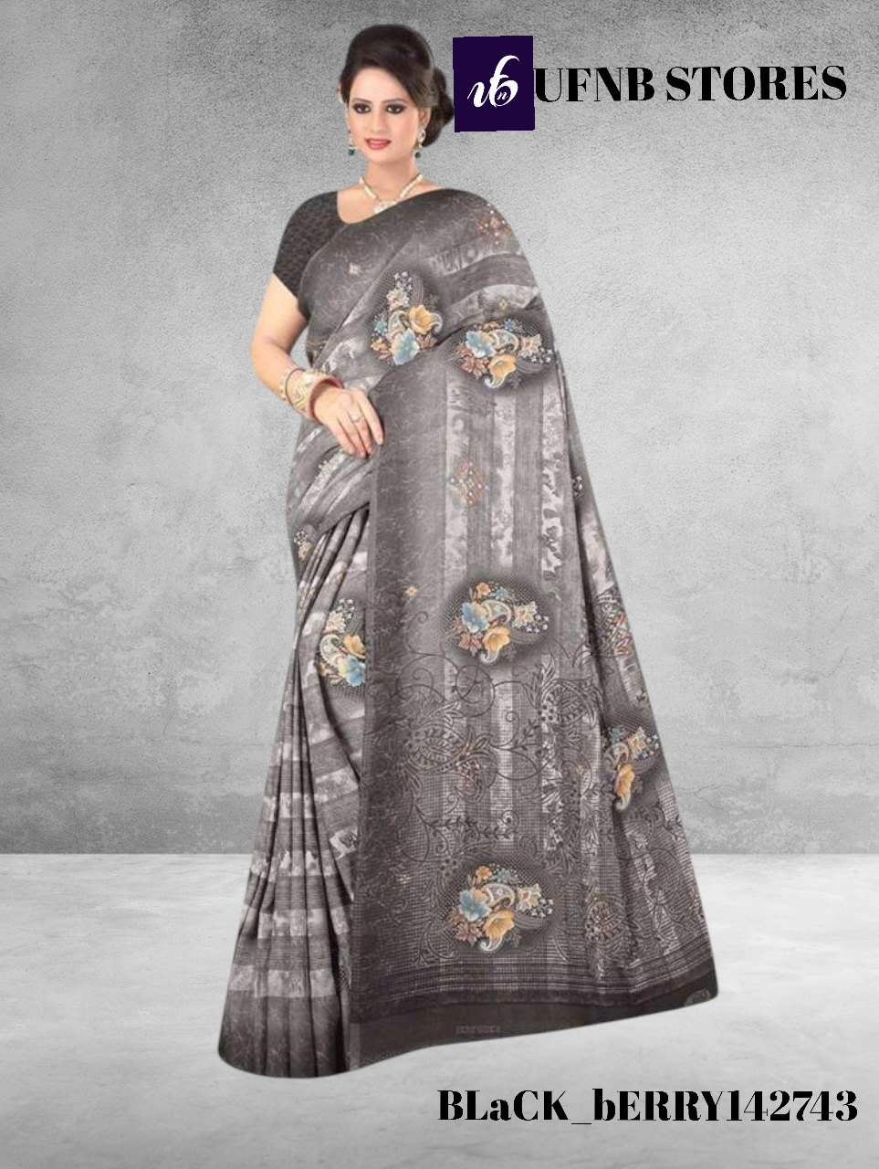 UFNB RENIYAL BLACKBERY SAREE