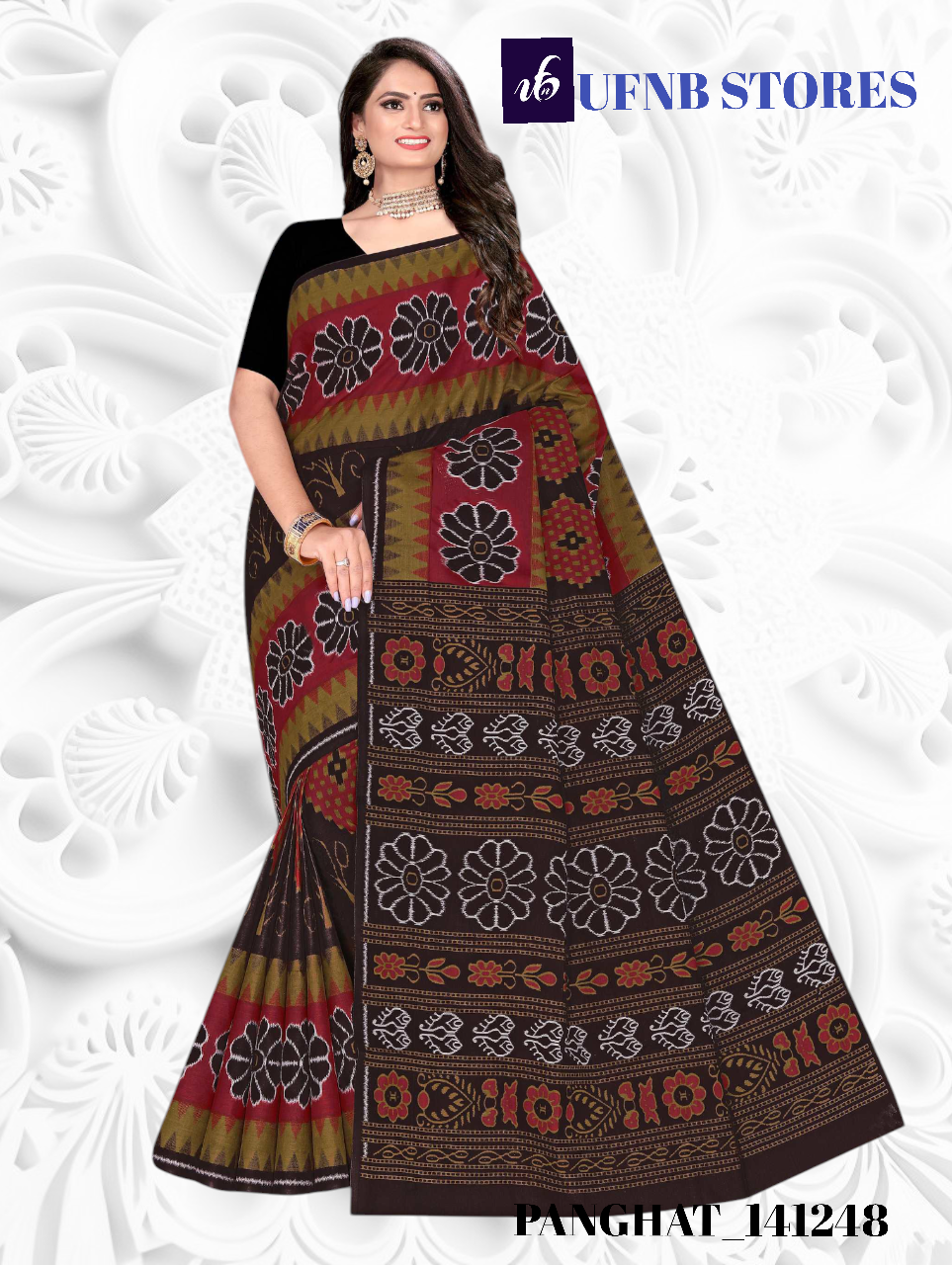 UFNB MULTICOLOR COTTON SAREE