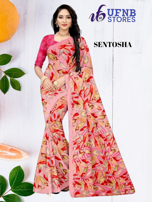 UFNB GM GEORGETTE SAREE SENTOSHA MULTICOLOR