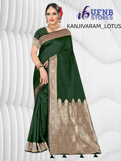 UFNB KANJIVARAM_LOTUS SAREE