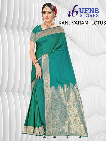 UFNB KANJIVARAM_LOTUS SAREE