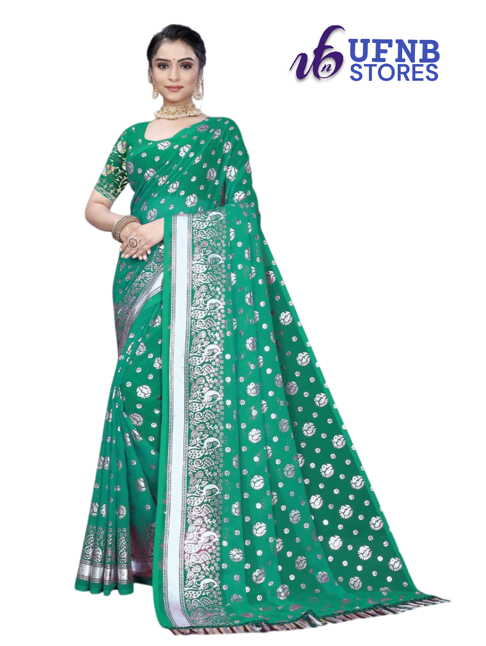 UFNB Saree GEORGETTE_BUTTY-2