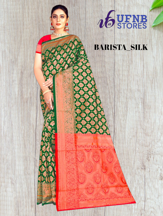 Ufnb Barista_silk Print Saree