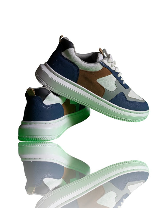 UFNB White & Blue Quality Flat Sneaker