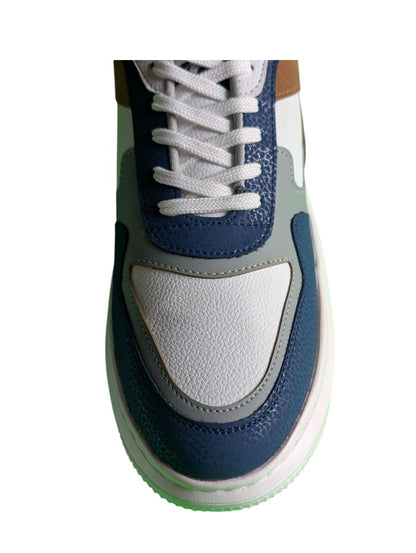 UFNB White & Blue Quality Flat Sneaker