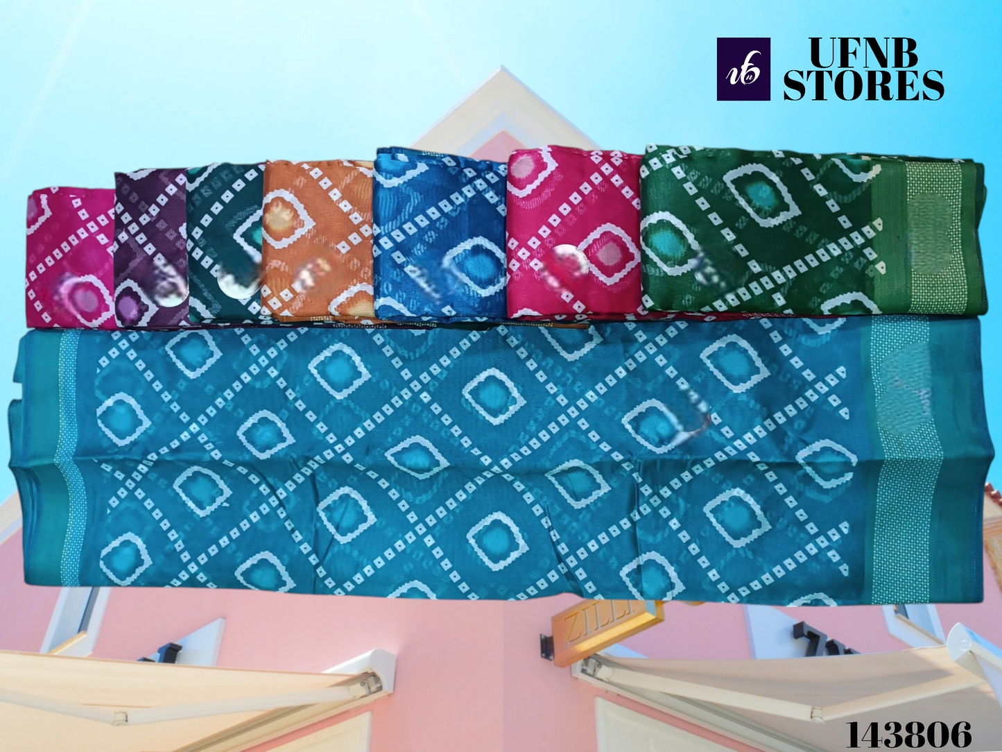 Ufnb Cotton Saree Flora_22 Multicolor