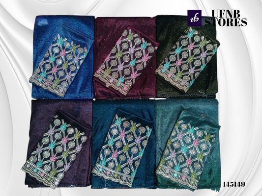 UFNB DIAMOND 2 TWILL NET SAREE MULTICOLOR